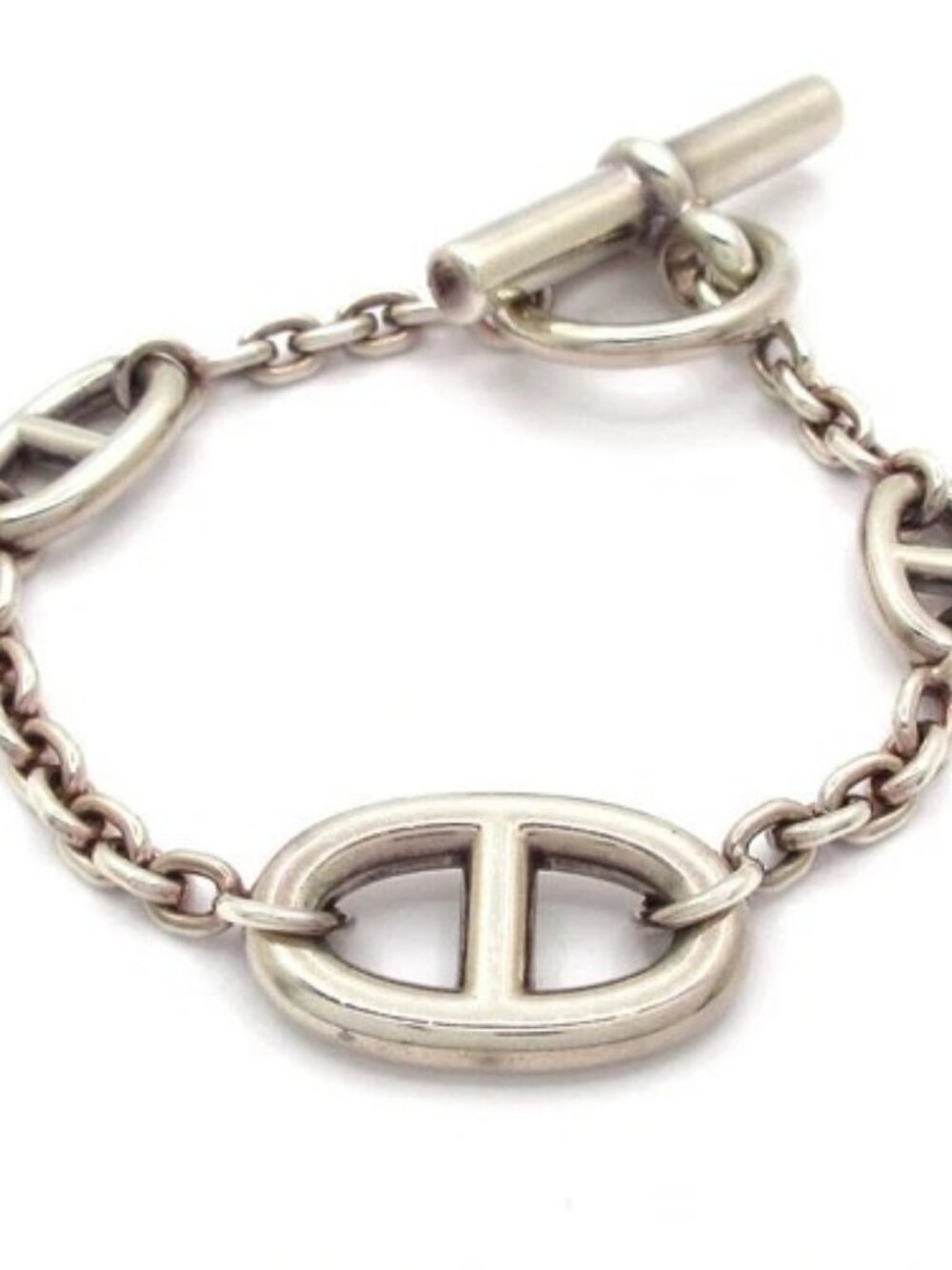 HERMES Farandole/Chaine D'ancre Silver 2********* Bracelet
